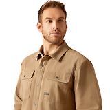 Thumbnail 4 of Ariat Men's Rebar Canvas Shirt Jacket - Khaki