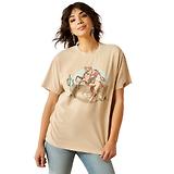 Thumbnail 1 of Ariat Women's Ride On T-Shirt - Oyster Grey Mineral Wash