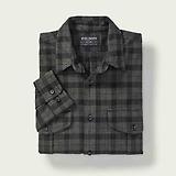 Thumbnail 3 of Filson Men's Alaskan Guide Shirt - Heather Grey/Black Plaid