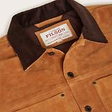 Thumbnail 2 of Filson Men's Suede Short Cruiser Roughout Suede Jacket - Saddle Brown