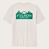 Thumbnail 2 of Filson Men's Frontier Logo T-Shirt - Cliff Gray/Scenic Mark