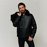 Thumbnail 2 of Oliver Sweeney Men's Follakilla Double Faced Shearling Jacket - Black