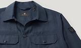 Thumbnail 2 of Belstaff Men's Tumbled Melange Linen Forge Jacket - Dark Ink