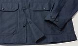 Thumbnail 3 of Belstaff Men's Tumbled Melange Linen Forge Jacket - Dark Ink
