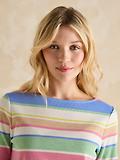 Thumbnail 4 of Joules Women's Harbour Long Sleeve Top - Multi Stripe