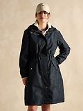 Thumbnail 2 of Joules Women's Holkham Waterproof Packable Raincoat - Navy Paisley