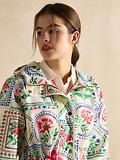 Thumbnail 6 of Joules Women's Holt Waterproof Packable Raincoat - Mosaic Floral