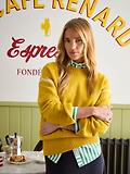 Thumbnail 2 of Joules Women's Alexandra Blanket Stitch Jumper - Yellow