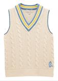 Thumbnail 1 of Joules Women's Deuce Cable Knitted Vest - Cream