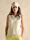 Thumbnail 2 of Joules Women's Deuce Cable Knitted Vest - Cream