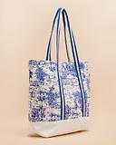 Thumbnail 3 of Joules Women's Promenade Canvas Beach Bag - Blue Toile