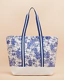 Thumbnail 2 of Joules Women's Promenade Canvas Beach Bag - Blue Toile