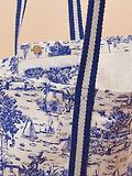 Thumbnail 5 of Joules Women's Promenade Canvas Beach Bag - Blue Toile