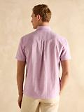 Thumbnail 3 of Joules Men's Plain Short Sleeve Linen Shirt - Violet Purple