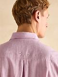 Thumbnail 5 of Joules Men's Plain Short Sleeve Linen Shirt - Violet Purple