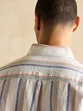 Thumbnail 5 of Joules Men's Long Sleeve Linen Shirt - Multi Stripe