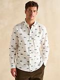 Thumbnail 2 of Joules Men's Invitation 'Land Rover' Cotton Shirt - White