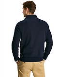 Thumbnail 4 of Joules Men's Hillside Quarter Zip Knit Jumper - Navy
