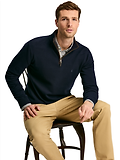 Thumbnail 5 of Joules Men's Hillside Quarter Zip Knit Jumper - Navy