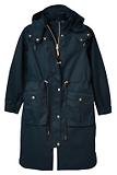 Thumbnail 1 of Joules Women's Harpsden Waterproof Long Hooded Raincoat - Navy