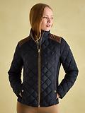 Thumbnail 2 of Joules Women's Braemar Luxe Showerproof Diamond Quilted Coat - Navy