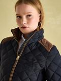Thumbnail 5 of Joules Women's Braemar Luxe Showerproof Diamond Quilted Coat - Navy