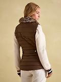 Thumbnail 2 of Joules Women's Beckley Padded Showerproof Gilet - Chestnut