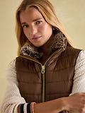 Thumbnail 5 of Joules Women's Beckley Padded Showerproof Gilet - Chestnut