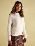 Thumbnail 2 of Joules Women's Bernie Crew Neck Textured Jumper - Cream