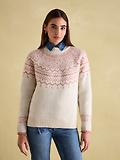 Thumbnail 2 of Joules Women's Charlotte Crew Neck Fair Isle Jumper - Cream