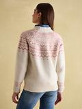 Thumbnail 3 of Joules Women's Charlotte Crew Neck Fair Isle Jumper - Cream