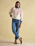 Thumbnail 4 of Joules Women's Charlotte Crew Neck Fair Isle Jumper - Cream