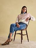 Thumbnail 7 of Joules Women's Charlotte Crew Neck Fair Isle Jumper - Cream
