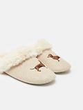 Thumbnail 3 of Joules Women's Slippet Luxe Embroidered Slippers - Natural Dachshund