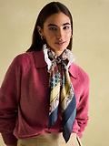 Thumbnail 2 of Joules Women's Bloomfield Silk Scarf - Mix Print