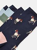 Thumbnail 2 of Joules Women's Everyday Socks 2 Pack UK 4-8- Navy/Pink