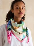 Thumbnail 2 of Joules Women's Bloomfield Silk Scarf - Multi Floral