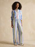 Thumbnail 12 of Joules Women's Linen Trousers - Multi Stripe