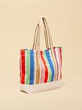Thumbnail 5 of Joules Women's Promenade Canvas Tote Bag - Multi Stripe