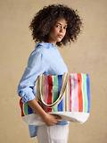 Thumbnail 2 of Joules Women's Promenade Canvas Tote Bag - Multi Stripe