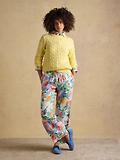 Thumbnail 4 of Joules Women's Relaxed Wide Leg Trousers with Linen - Multi Floral