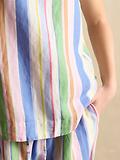 Thumbnail 5 of Joules Women's Cove Linen Vest - Multi Stripe
