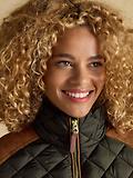 Thumbnail 10 of Joules Women's Braemar Luxe Showerproof Diamond Quilted Coat - Khaki Green