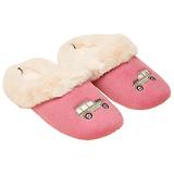 Thumbnail 1 of Joules Women's Slippet Luxe Embroidered Slippers - Pink/Cream 4x4