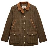 Thumbnail 1 of Joules Women's Contemporary Fieldcoat Tweed Jacket - Brown Check