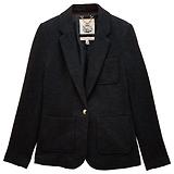 Thumbnail 1 of Joules Women's Albury Herringbone Jersey Tweed Blazer - Navy