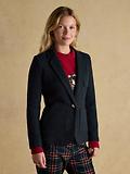 Thumbnail 2 of Joules Women's Albury Herringbone Jersey Tweed Blazer - Navy