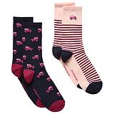 Thumbnail 1 of Joules Women's Everyday Socks 2 Pack UK 4-8 - Navy/Pink