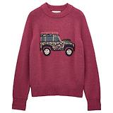 Thumbnail 1 of Joules Women's Rutland 4x4 Knitted Intarsia Jumper - Pink
