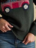 Thumbnail 8 of Joules Women's Rutland 4x4 Knitted Intarsia Jumper - Green